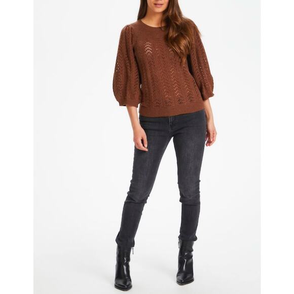 Part Two Knitted Pullover Soft Pink Ennypw Wool Blend Sweater Top Size S - Picture 4 of 13